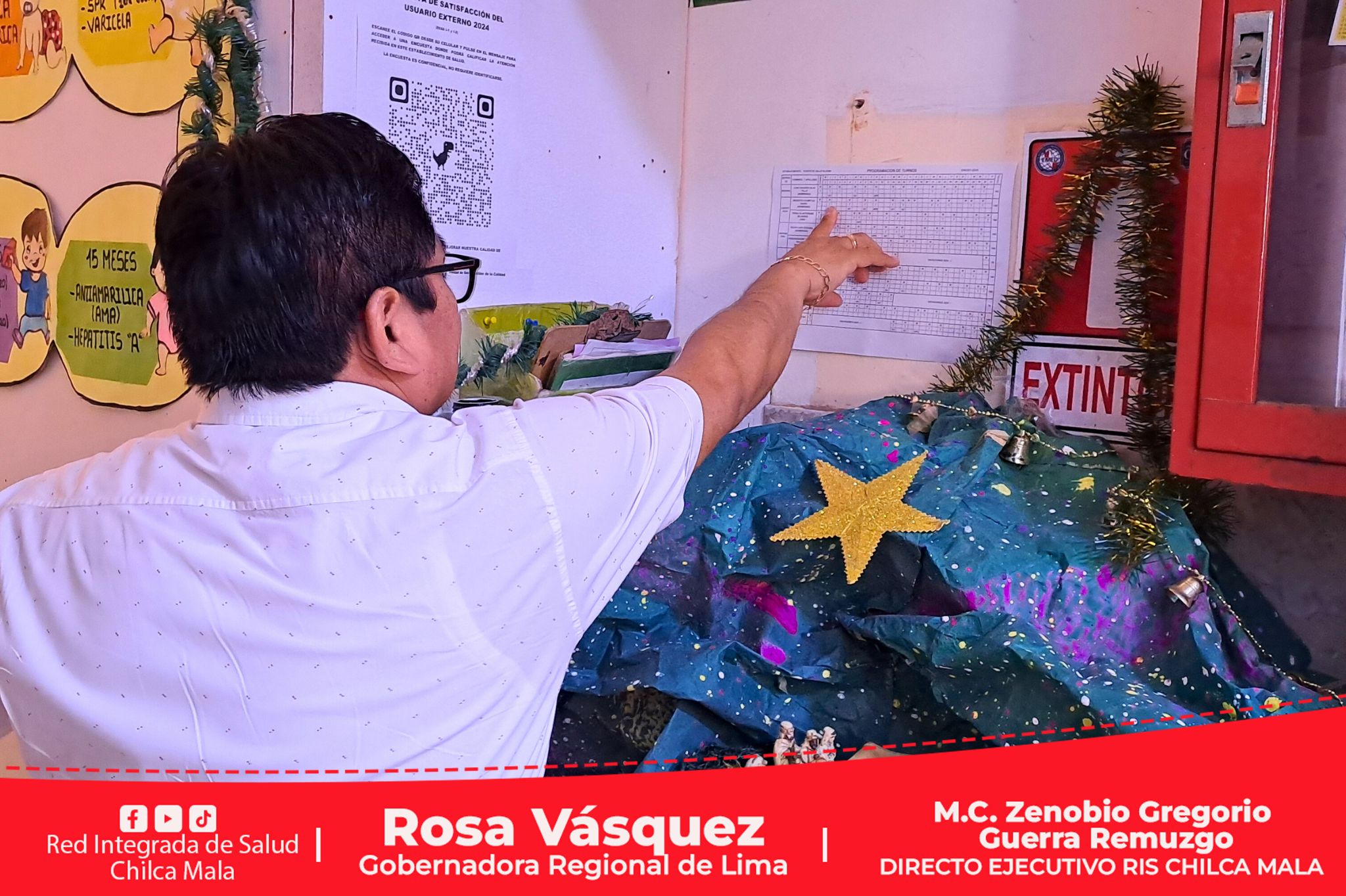 Director Ejecutivo M.C. Zenobio Gregorio Guerra Remuzgo supervisa permanencia de personal asistencial en los establecimientos de salud.