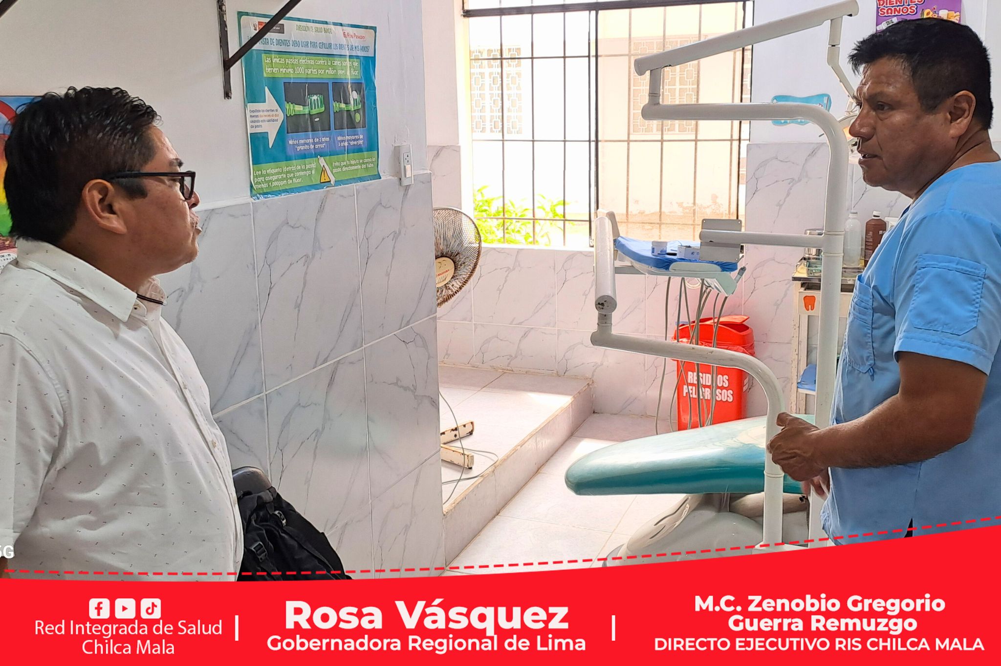 Director Ejecutivo M.C. Zenobio Gregorio Guerra Remuzgo supervisa permanencia de personal asistencial en los establecimientos de salud.
