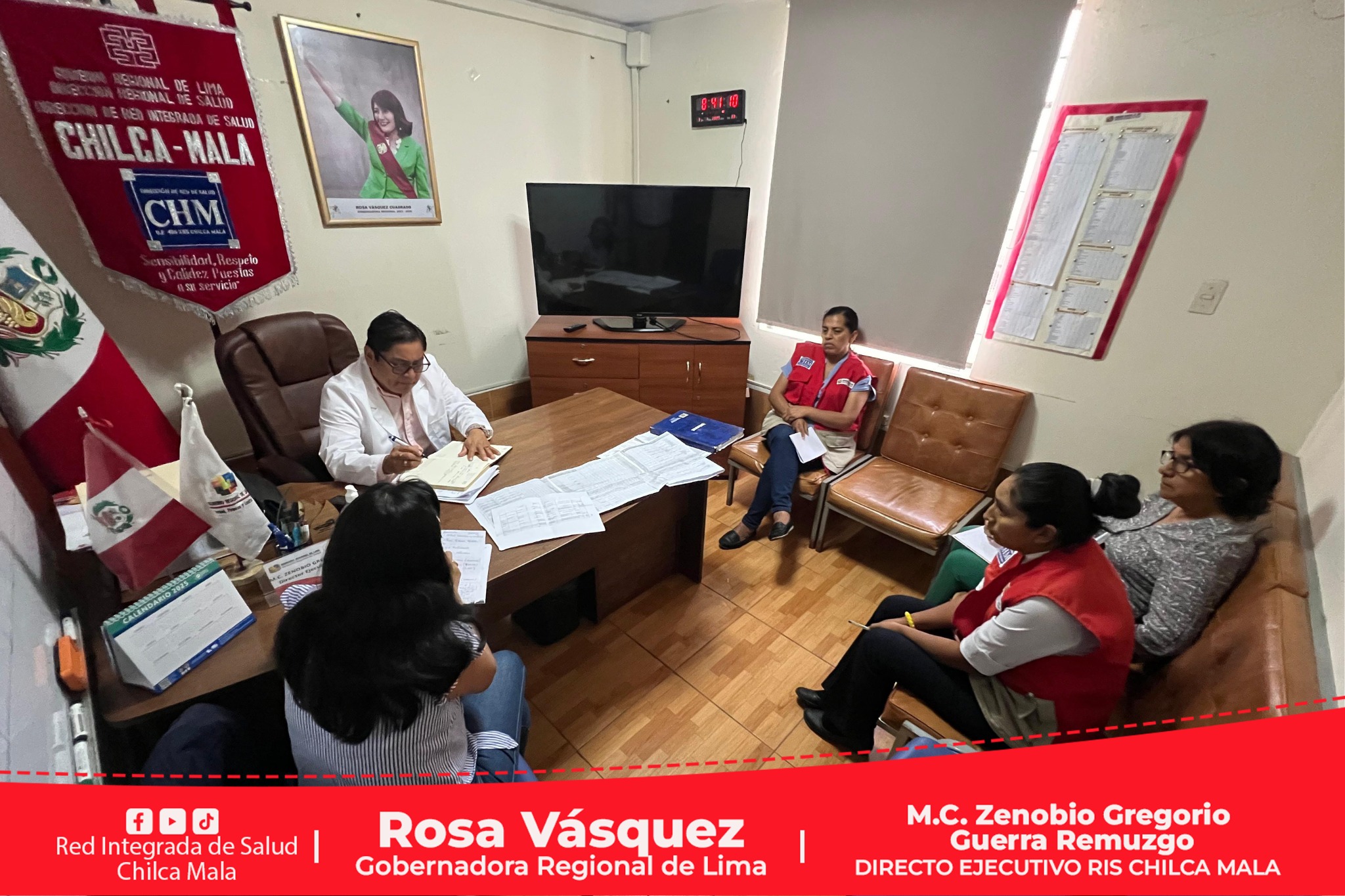 Director Ejecutivo lidera importante reunión con equipo técnico de metáxenica de la RIS Chilca Mala