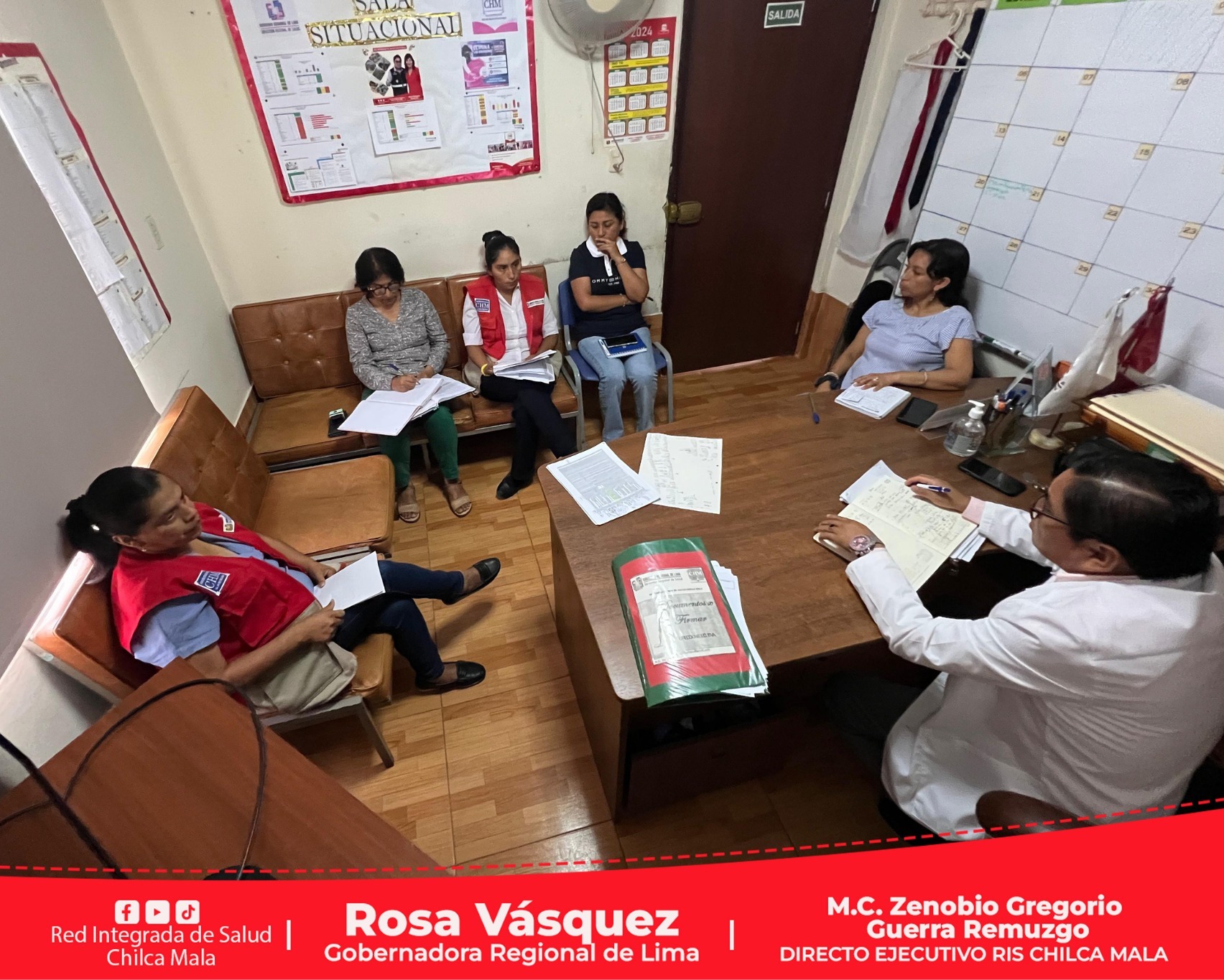 Director Ejecutivo lidera importante reunión con equipo técnico de metáxenica de la RIS Chilca Mala