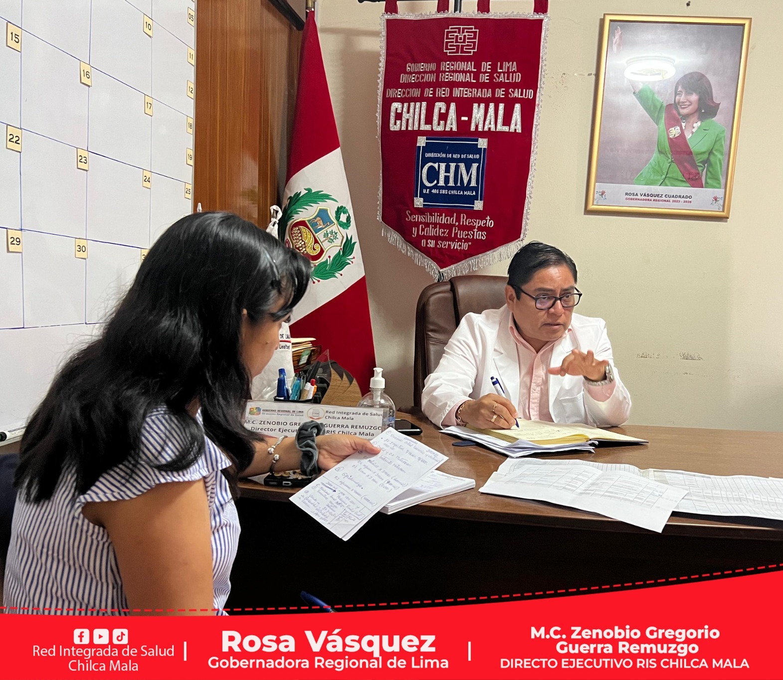 Director Ejecutivo lidera importante reunión con equipo técnico de metáxenica de la RIS Chilca Mala
