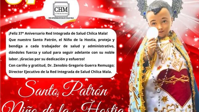Red Integrada de Salud Chilca Mala conmemora sus 37° Aniversario de inicio de funciones