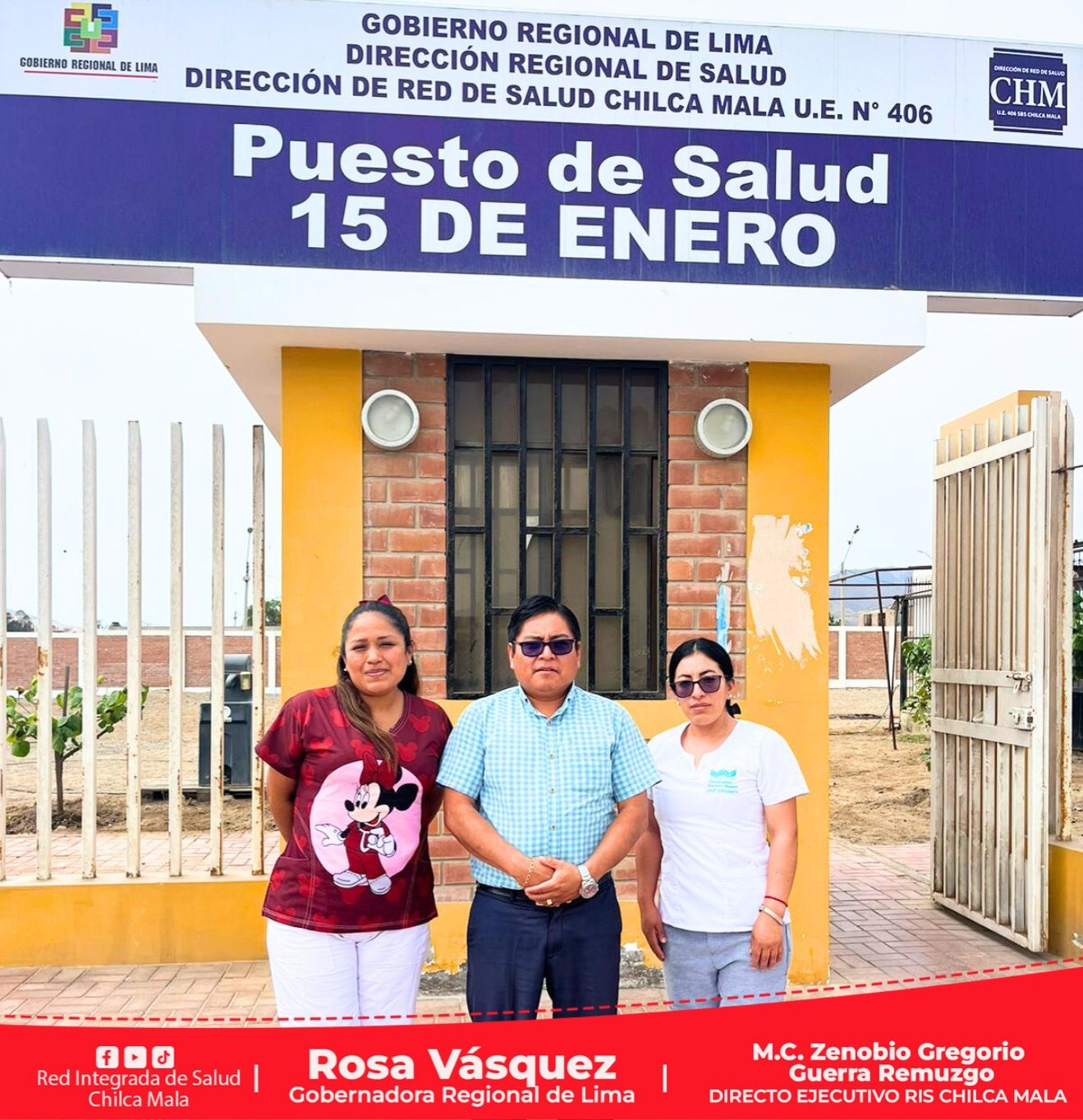 Director Ejecutivo M.C. Zenobio Gregorio Guerra Remuzgo supervisa permanencia de personal asistencial en los establecimientos de salud.