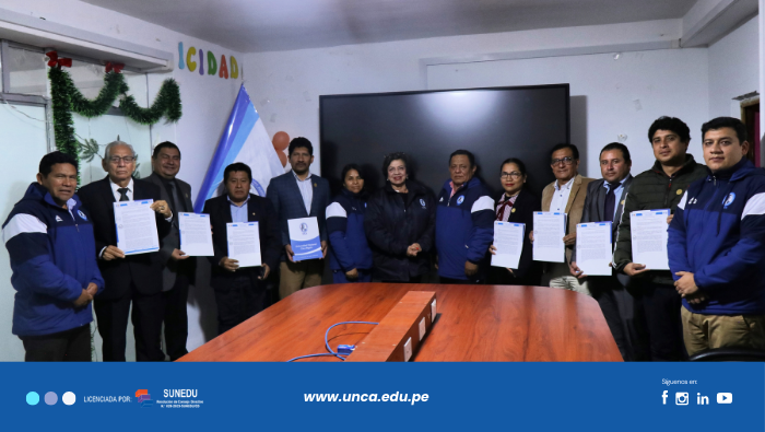 Nota de prensa sobre incorporación de seis nuevos docentes a la UNCA.