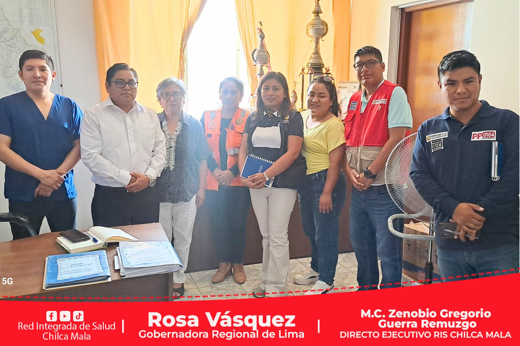 Director Ejecutivo de la RIS Chilca Mala se constituyó en establecimiento de salud para evaluar daños y coordinar acciones