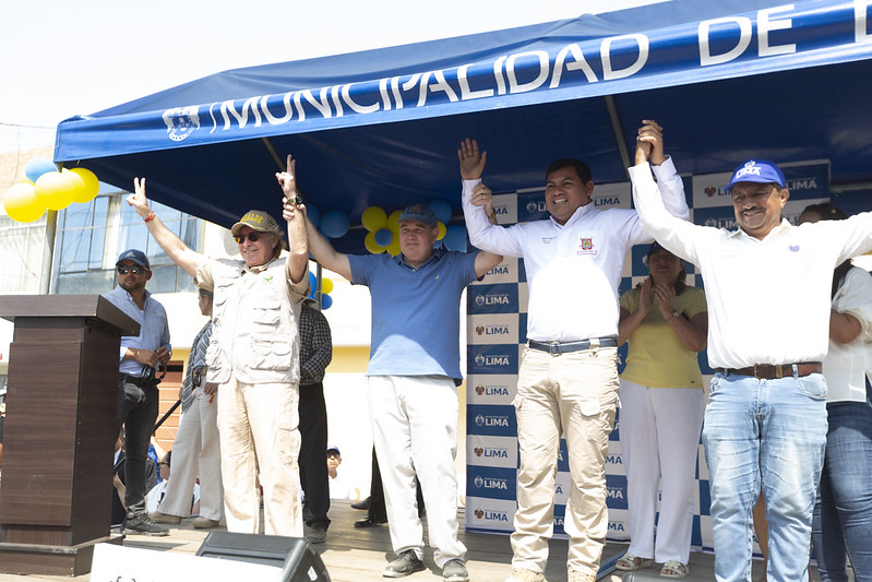 Alcalde de La Molina participa en inauguración de nuevas infraestructuras peatonales en Pachacámac