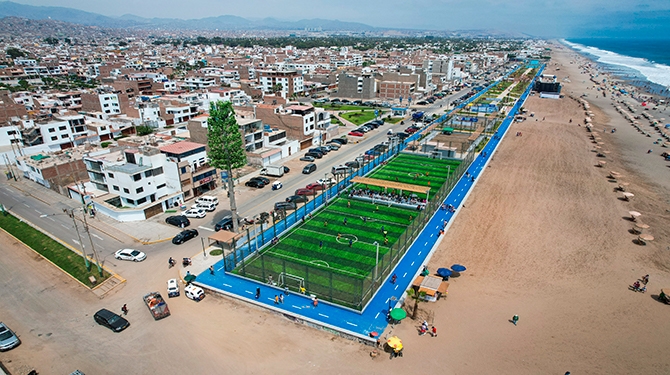 Se trata de un espacio multideportivo