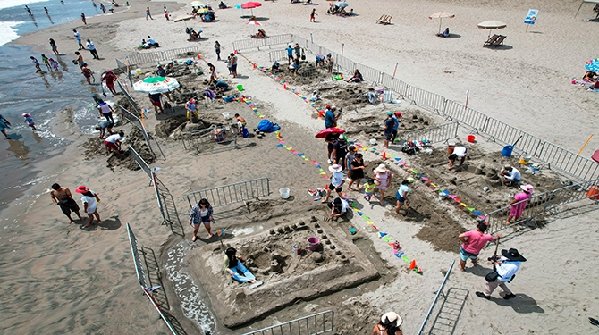 Competencia de Castillos de Arena