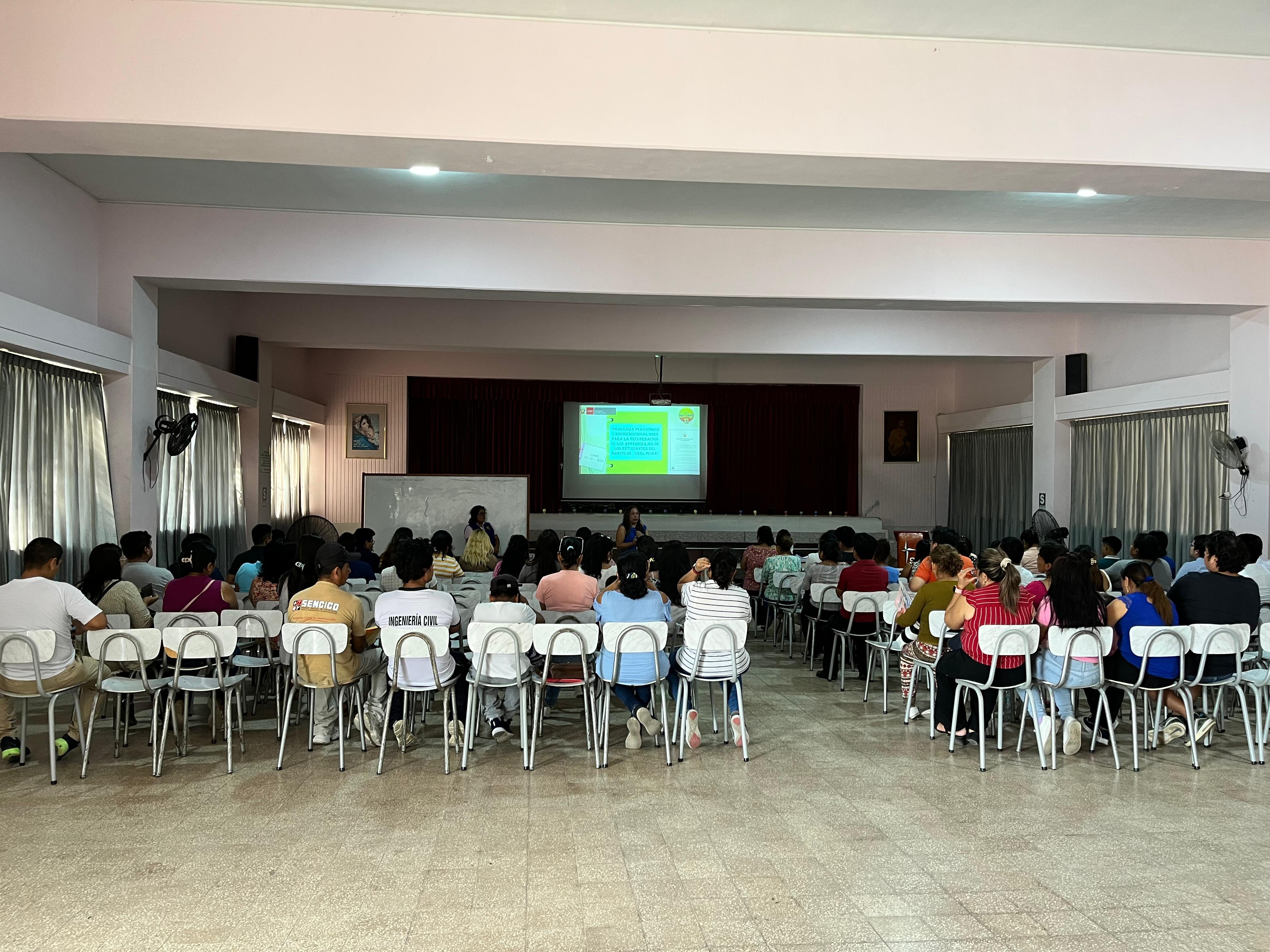 UGEL Piura presenta estrategia de voluntariado 2025 “Programa Pedagógico Socioemocional” para la recuperación de aprendizajes