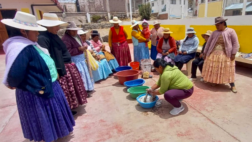 Taller Técnicas de Tejido - Tambo Juncal en Puno