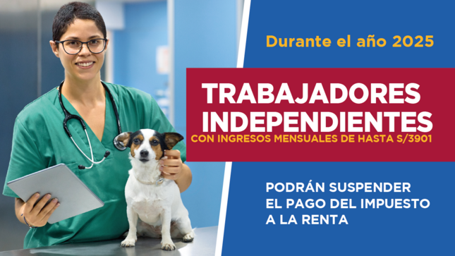 La norma también señala que quienes proyecten que sus ingresos durante el año 2025 por Rentas de Cuarta Categoría o por Rentas de Cuarta y Quinta Categorías no superen los S/ 46,813 podrán solicitar la suspensión de las retenciones.