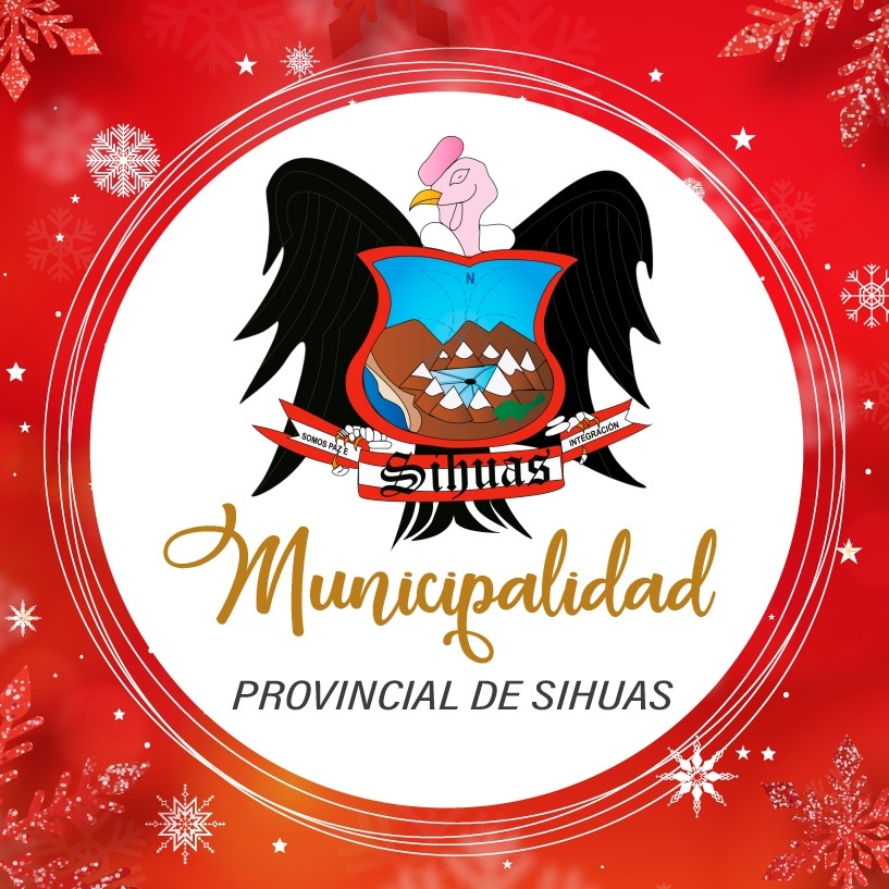La Municipalidad Provincial de Sihuas les desea unas felices fiestas, rodeados de la magia y calidez de la Navidad. 💙✨
Abracemos con el corazón. ✨✨