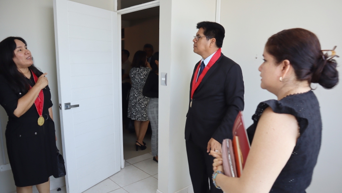 Presidenta de la Junta de Fiscales Superiores de Piura visitó las instalaciones de la Unidad de Flagrancia