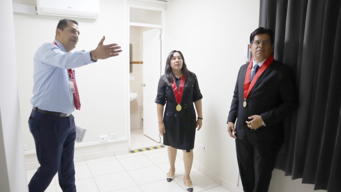 Presidenta de la Junta de Fiscales Superiores de Piura visitó las instalaciones de la Unidad de Flagrancia