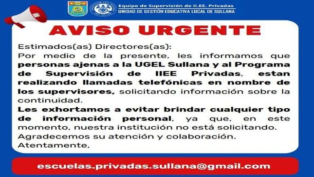 Aviso Importante