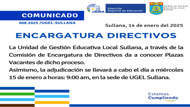 Comunicado N°08-2025