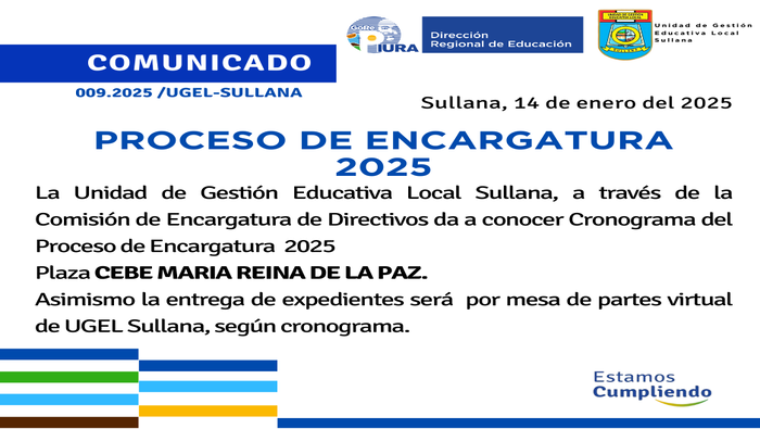 Comunicado N°09-2025