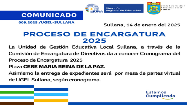 Comunicado N°09-2025