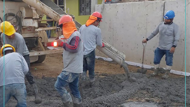 Obra de pavimentación en P.J San Martín occidente alcanza un 60% de ejecución.