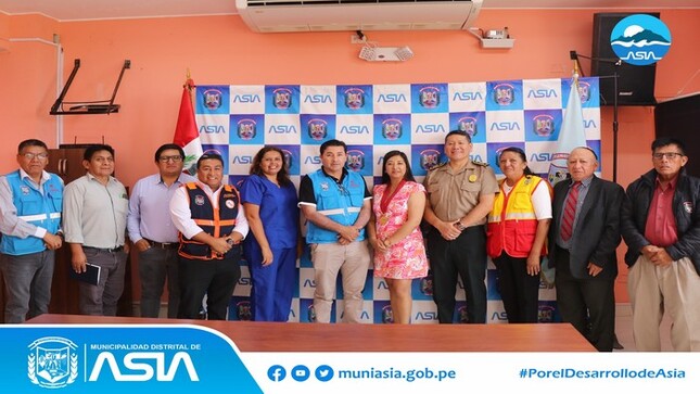 Instalación y juramentacion del comite distrital de Seguridad Ciudadana del distrito de asia 2025