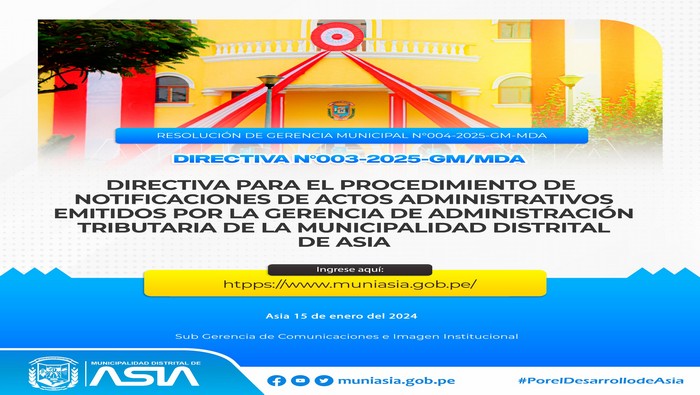 🟦𝗗𝗜𝗥𝗘𝗖𝗧𝗜𝗩𝗔 𝗣𝗔𝗥𝗔 𝗘𝗟 𝗣𝗥𝗢𝗖𝗘𝗗𝗜𝗠𝗜𝗘𝗡𝗧𝗢 𝗗𝗘 𝗡𝗢𝗧𝗜𝗙𝗜𝗖𝗔𝗖𝗜𝗢𝗡𝗘𝗦 𝗗𝗘 𝗔𝗖𝗧𝗢𝗦 𝗔𝗗𝗠𝗜𝗡𝗜𝗦𝗧𝗥𝗔𝗧𝗜𝗩𝗢𝗦 𝗘𝗠𝗜𝗧𝗜𝗗𝗢𝗦 𝗣𝗢𝗥 𝗟𝗔 𝗚𝗘𝗥𝗘𝗡𝗖𝗜𝗔 𝗗𝗘 𝗔𝗗𝗠𝗜𝗡𝗜𝗦𝗧𝗥𝗔𝗖𝗜𝗢́𝗡 𝗧𝗥𝗜𝗕𝗨𝗧𝗔𝗥𝗜𝗔 𝗗𝗘 𝗟𝗔 𝗠𝗨𝗡𝗜𝗖𝗜𝗣𝗔𝗟𝗜𝗗𝗔𝗗 𝗗𝗜𝗦𝗧𝗥𝗜𝗧𝗔𝗟 𝗗𝗘 𝗔𝗦𝗜𝗔