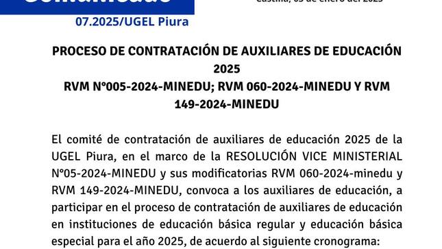 Comunicado