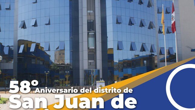 saluda en el 58º aniversario de creación política como distrito de San Juan de Lurigancho, de manera especial a su Alcalde Jesús Maldonado Amao, cuerpo de regidores, funcionarios y vecinos. 