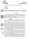 Vista preliminar de documento Resolucion Directoral N° 000026-2025