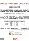 Vista preliminar de documento FE DE ERRATAS DESEMPEÑO DE ESPECIALISTAS.pdf okok (1) (1)