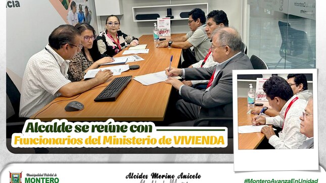 Alcalde se Reúne con Funcionarios del Ministerio de Vivienda, Construcción y Saneamiento 
