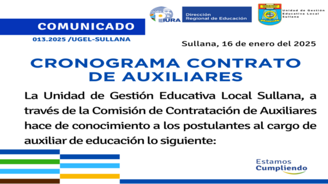Comunicado N°13-2025