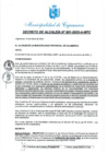 Vista preliminar de documento DECRETO DE ALCALDÍA N° 001-2025-A-MPC