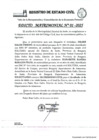 Vista preliminar de documento Edicto Matrimonial N° 001-2025