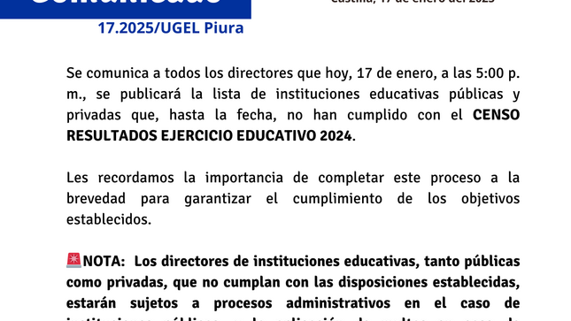 Comunicado