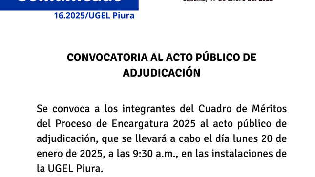 Comunicado