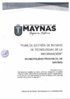 Vista preliminar de documento Plan de gestión de riesgos de tecnologías de la información
