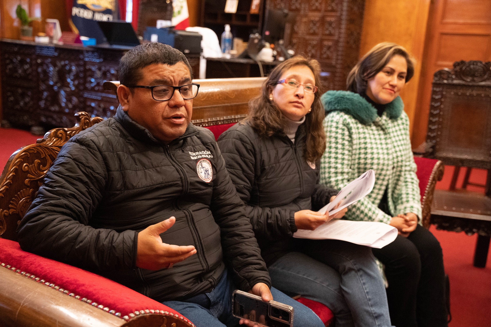 Presidenta de la Corte de Cusco recibió a la Junta Directiva del Sindicato de Trabajadores CAS del Poder Judicial Cusco