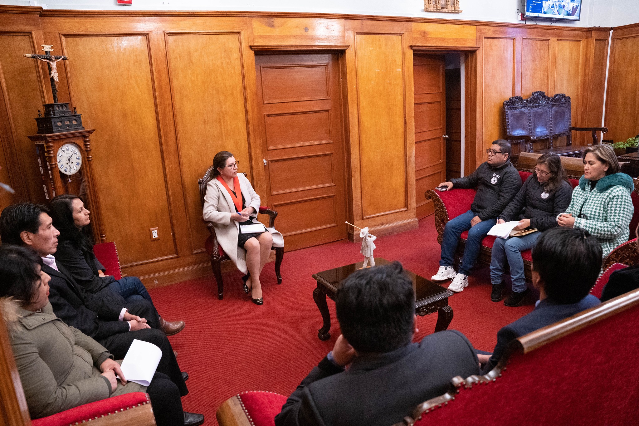 Presidenta de la Corte de Cusco recibió a la Junta Directiva del Sindicato de Trabajadores CAS del Poder Judicial Cusco