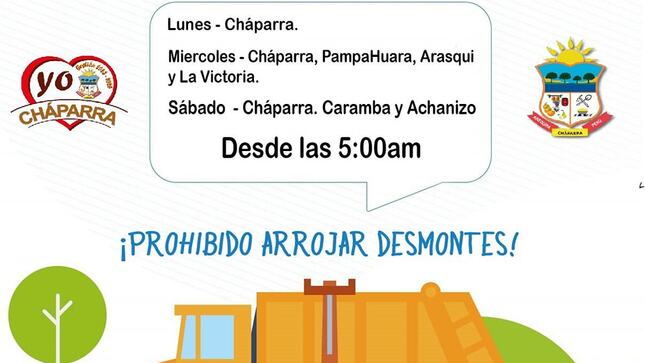Horario de camion de residuos