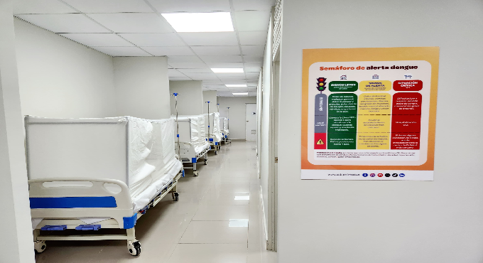 EsSalud instala camas para pacientes con dengue en Tumbes