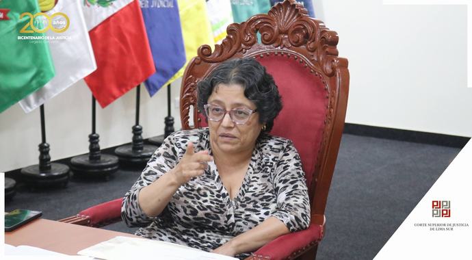 Importante reunión sostuvo la presidenta de la Corte Superior de Lima Sur con jueces y juezas del módulo integrado de violencia familiar