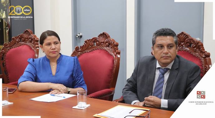 Importante reunión sostuvo la presidenta de la Corte Superior de Lima Sur con jueces y juezas del módulo integrado de violencia familiar