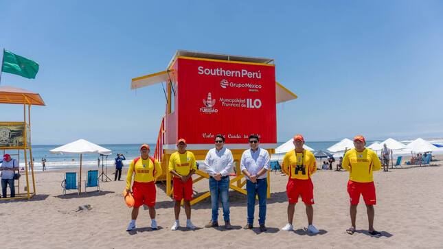 La Municipalidad Provincial y la Empresa Southern Perú hicieron entrega de una moderna torre de salvataje, destinada a mejorar la seguridad y el bienestar de los veraneantes de la playa Boca del Río
