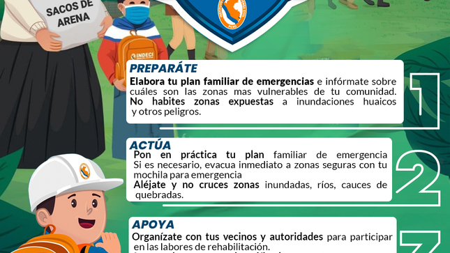 💯#AbancayPrevenido 🌧️ PREPÁRATE ANTE LA TEMPORADA DE LLUVIAS INTENSAS 🌧️