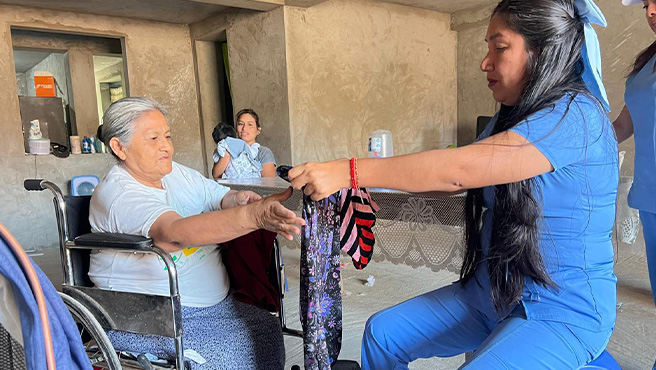 Continua los trabajos en favor de los adultos mayores de la provincia de Huarmey