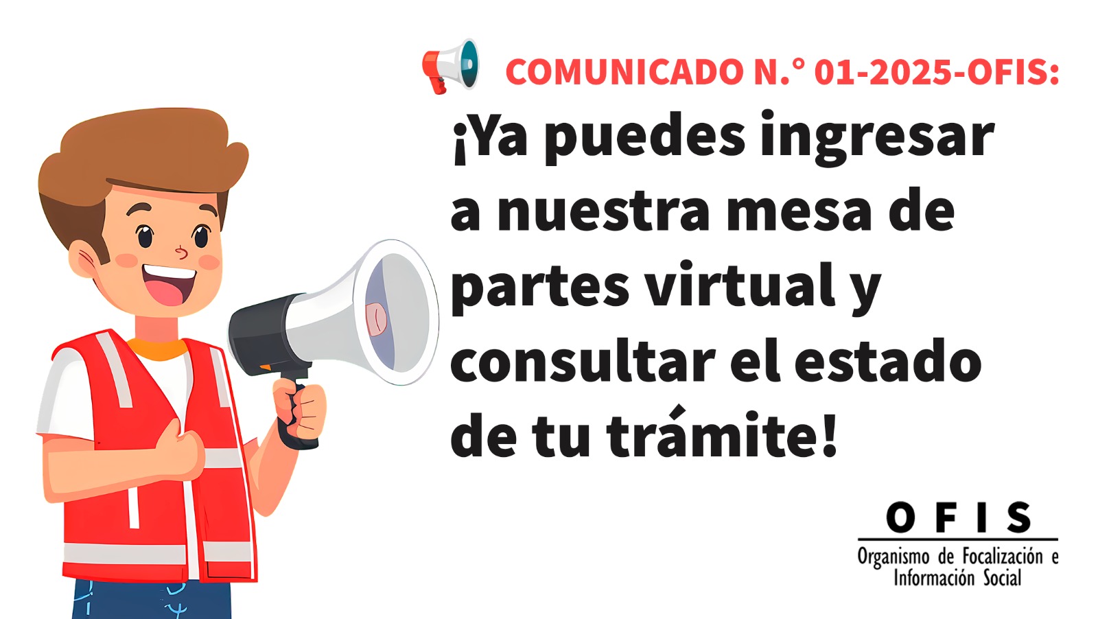 Impagen del Comunicado N.° 01-2025-OFIS