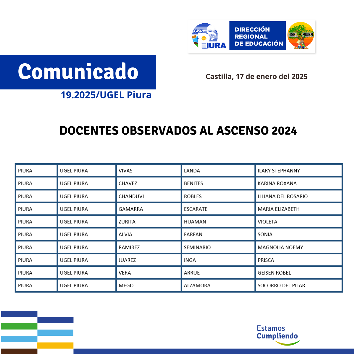 comunicado