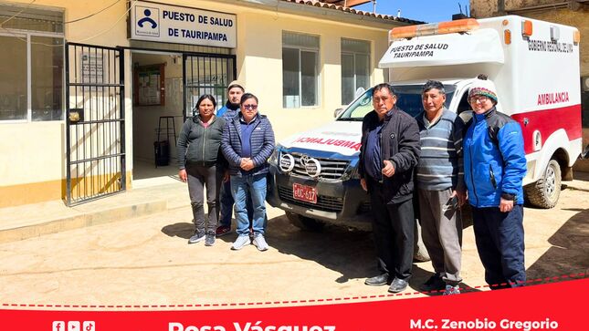 RIS Chilca Mala entrega ambulancia para fortalecer la atención en salud en zonas rurales del distrito de Tauripampa - Yauyos.