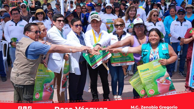 RIS Chilca Mala: Pasacalle “Quítale el agua al zancudo y adiós dengue” en el anexo de Olof Palme, en el distrito de Chilca - Cañete.