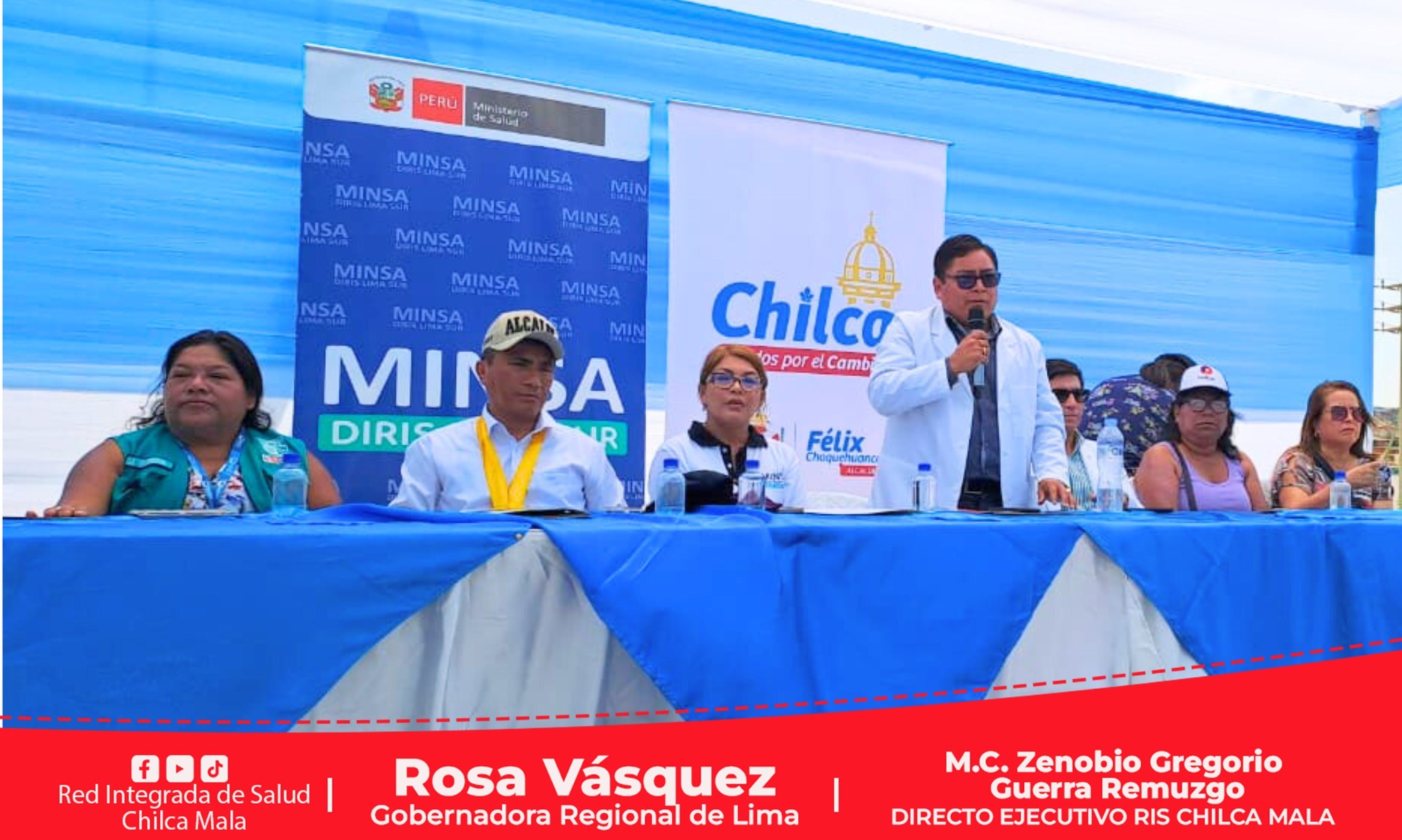 RIS Chilca Mala: Pasacalle “Quítale el agua al zancudo y adiós dengue” en el anexo de Olof Palme, en el distrito de Chilca - Cañete.